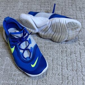 Nike Free Blue and White Sneakers